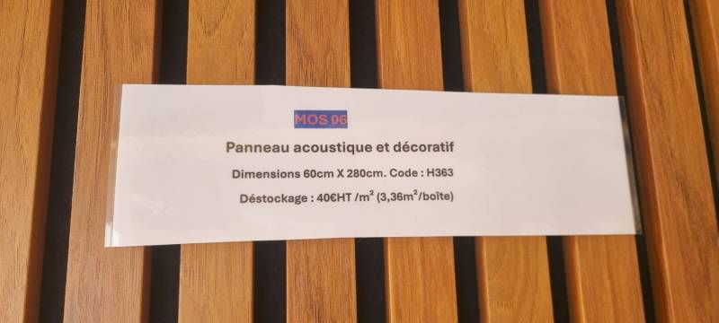 Panneau acoustique et décoratif en déstockage à Nice